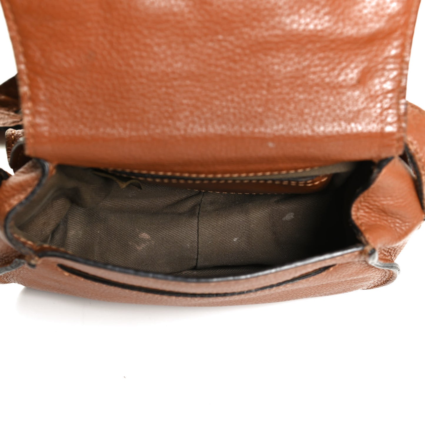 Calfskin Mini Marcie Round Crossbody Bag Tan