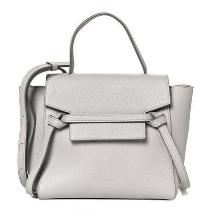 Celine Grained Calfskin Nano Belt Bag Cloud 2 of 12