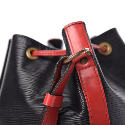 Louis Vuitton Epi Bi-Color Noe Castillan Red Black 11 of 13