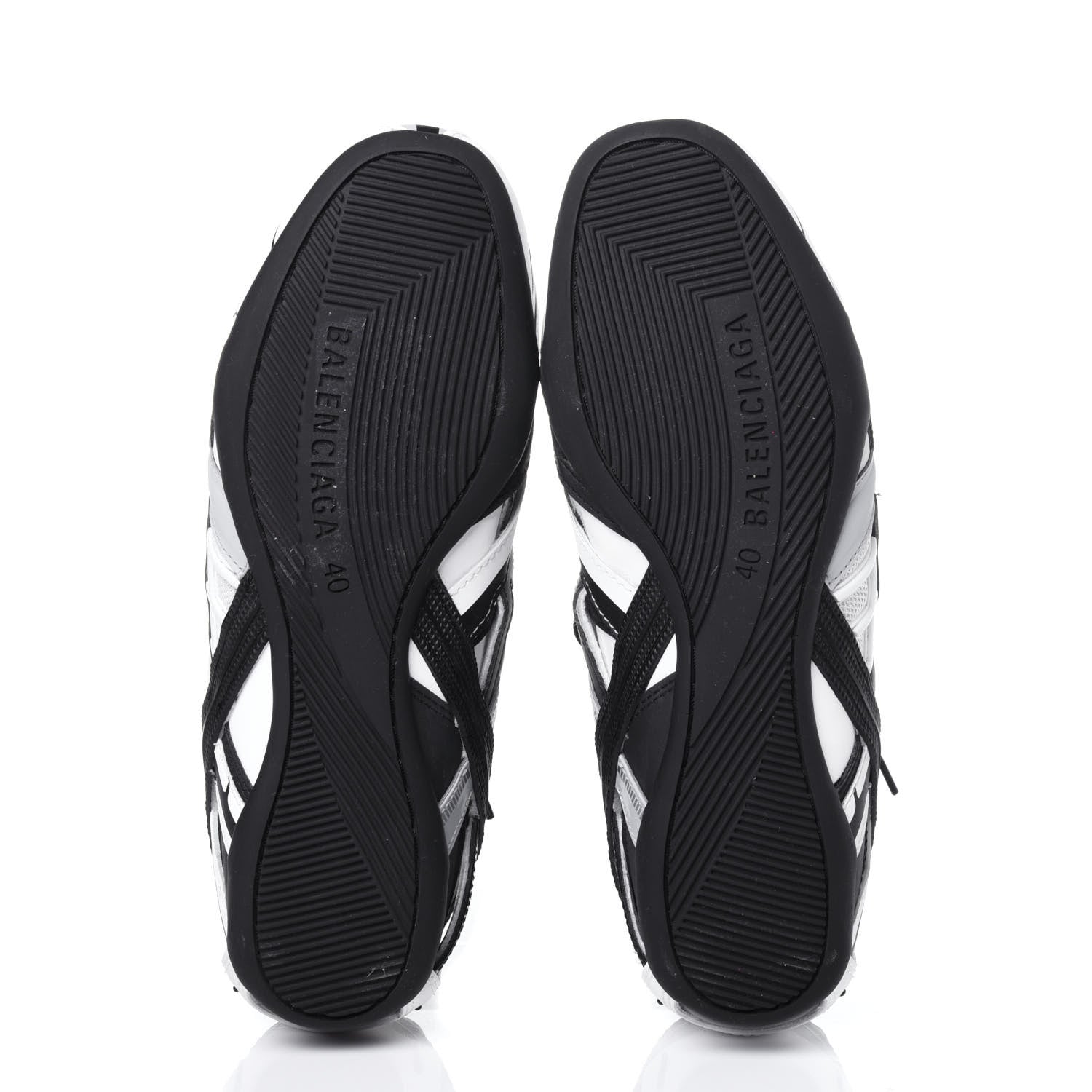 Balenciaga Mesh Rubber Womens Drive Sneakers 40 Light Grey Black 7 of 9