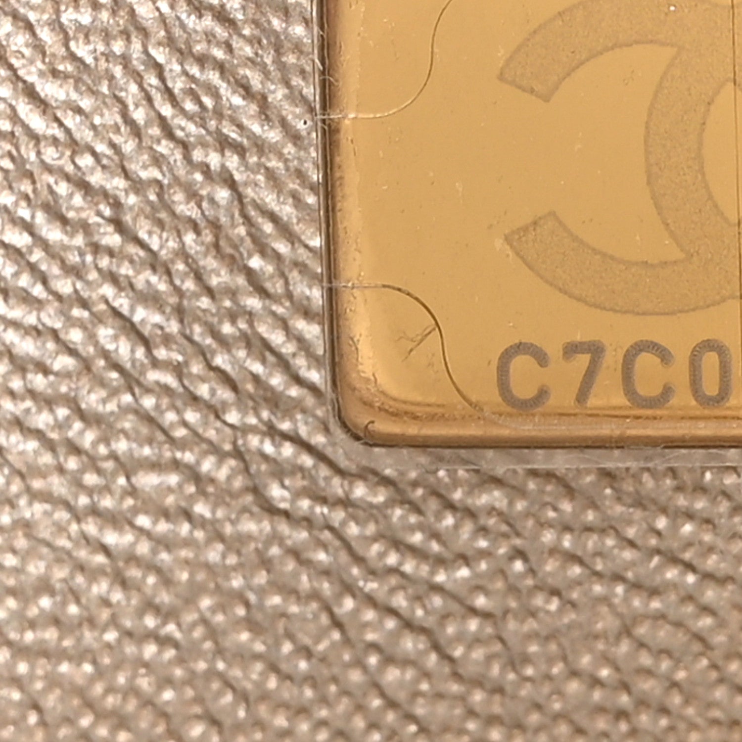 Chanel Metallic Lambskin Quilted Mini Rectangular Flap Gold 7 of 11