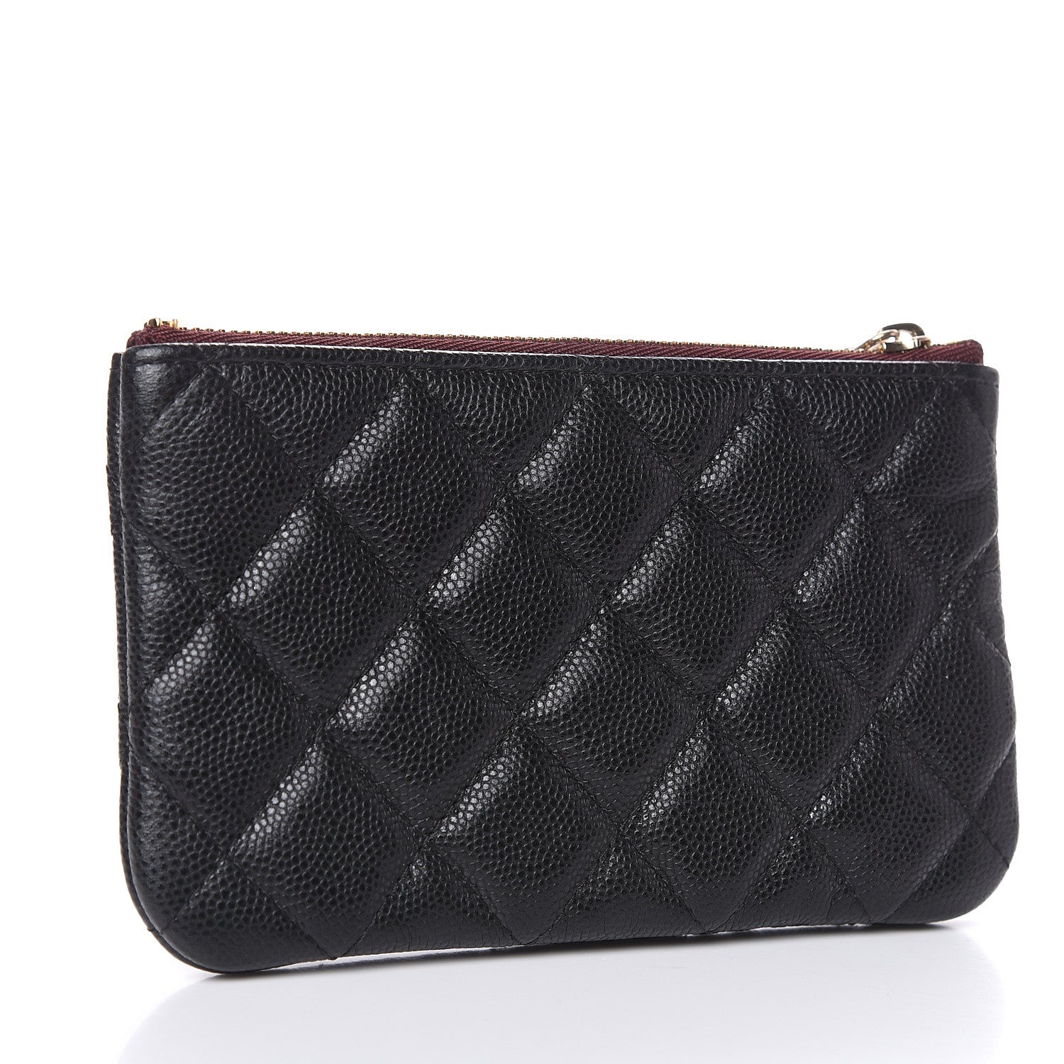 Chanel Caviar Quilted Small Cosmetic Case Black 3 of 8