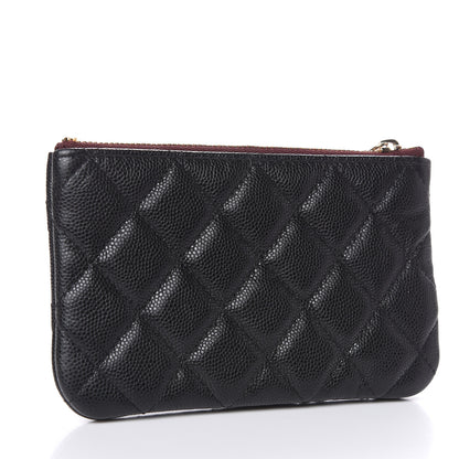 Chanel Caviar Quilted Small Cosmetic Case Black 3 of 8