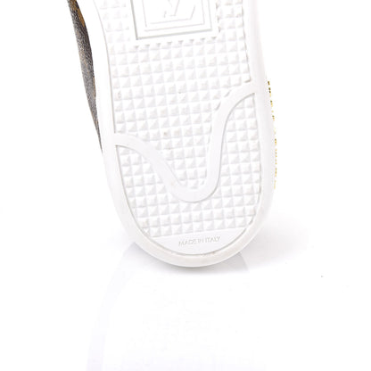 Louis Vuitton Calfskin Monogram LV Black Heart Sneakers 36.5 Cacao 6 of 8