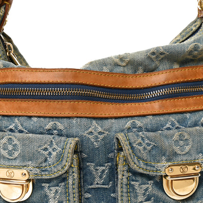 Louis Vuitton Monogram Denim Baggy PM Blue 7 of 9