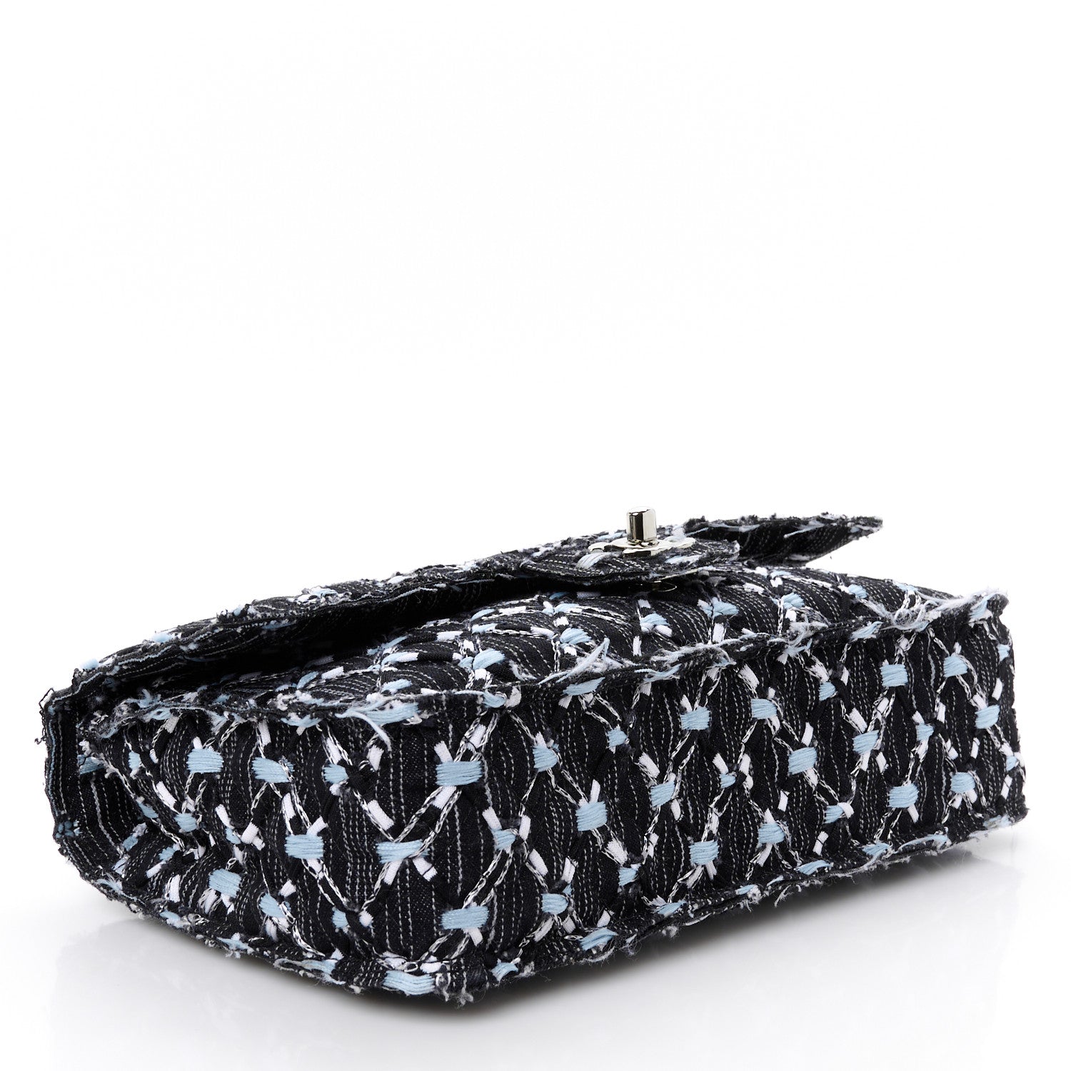 Chanel Woven Denim Medium Flap Light Blue 1754869 – FASHIONPHILE