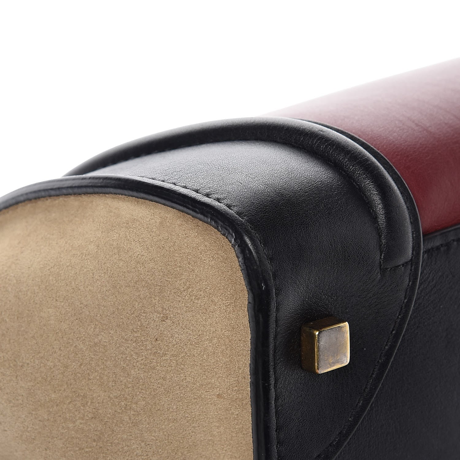 Celine Smooth Calfskin Suede Mini Tri-Color Luggage Rust 12 of 17