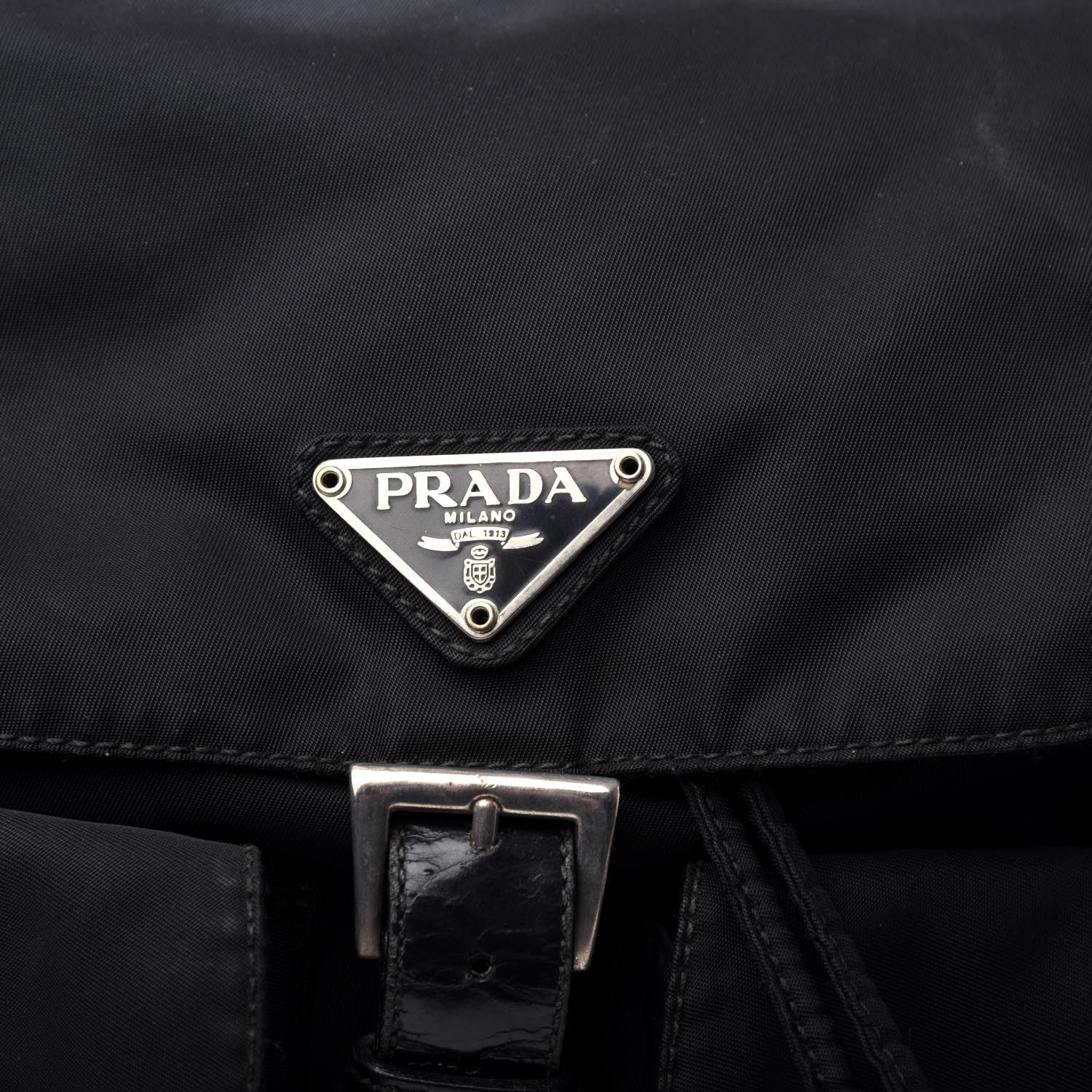 Prada Nylon Vela Medium Backpack Black 9 of 9