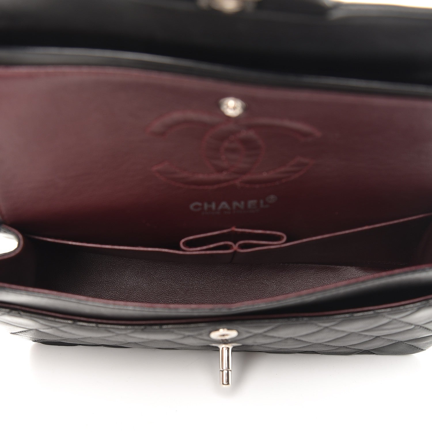 Chanel Lambskin Quilted Small Double Flap Black 6 of 10