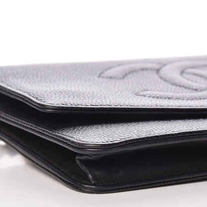 Chanel Caviar Timeless CC Wallet On Chain WOC Black 9 of 10