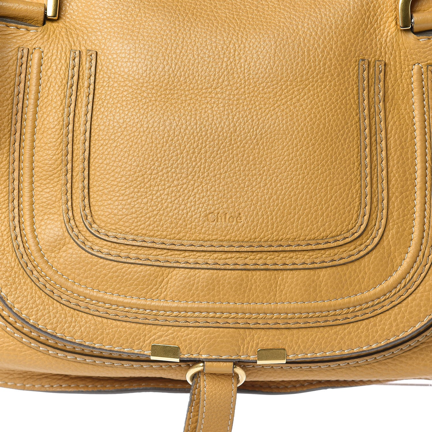 Chloe Calfskin Medium Marcie Satchel Curry Yellow 11 of 11