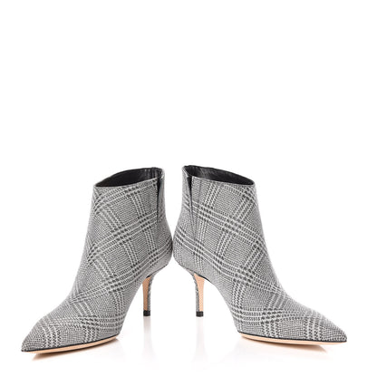 Jimmy Choo Prince Of Stars Fabric Marinda 65 Ankle Booties 37 Silver 6 of 12