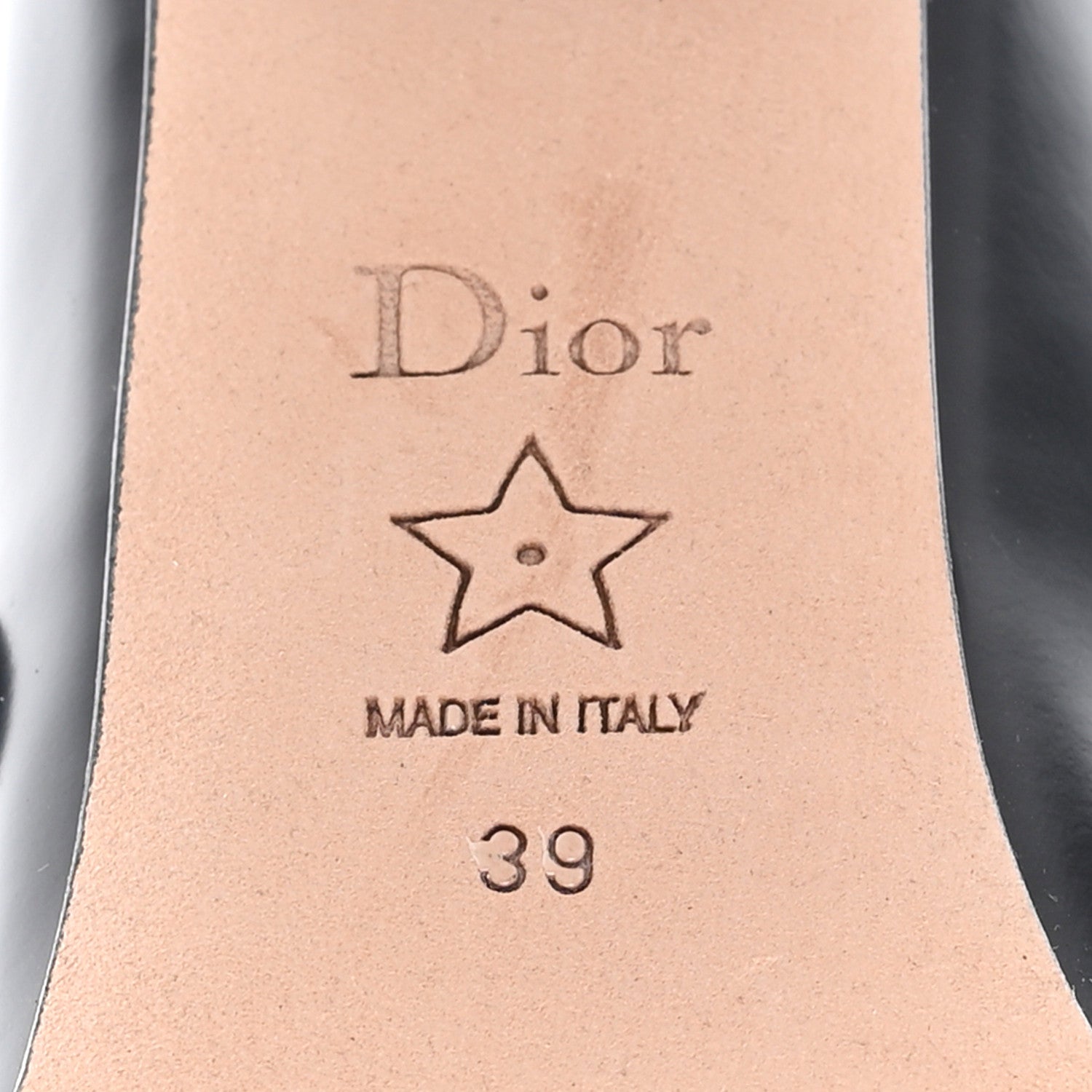 Christian Dior Brushed Calfskin Uniform 30mm Pumps 39 Black 7 of 9