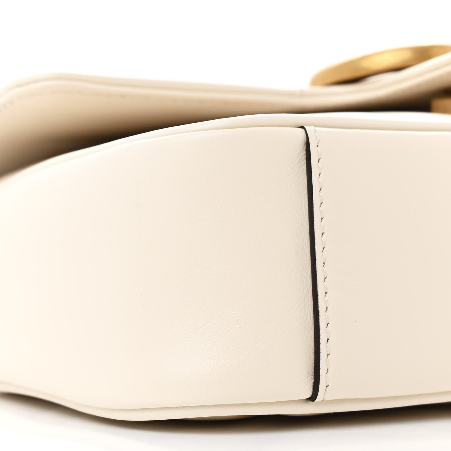 Gucci Calfskin Matelasse Mini GG Marmont Shoulder Bag White 9 of 13