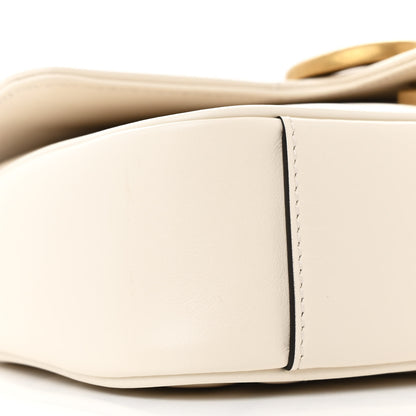 Gucci Calfskin Matelasse Mini GG Marmont Shoulder Bag White 9 of 13