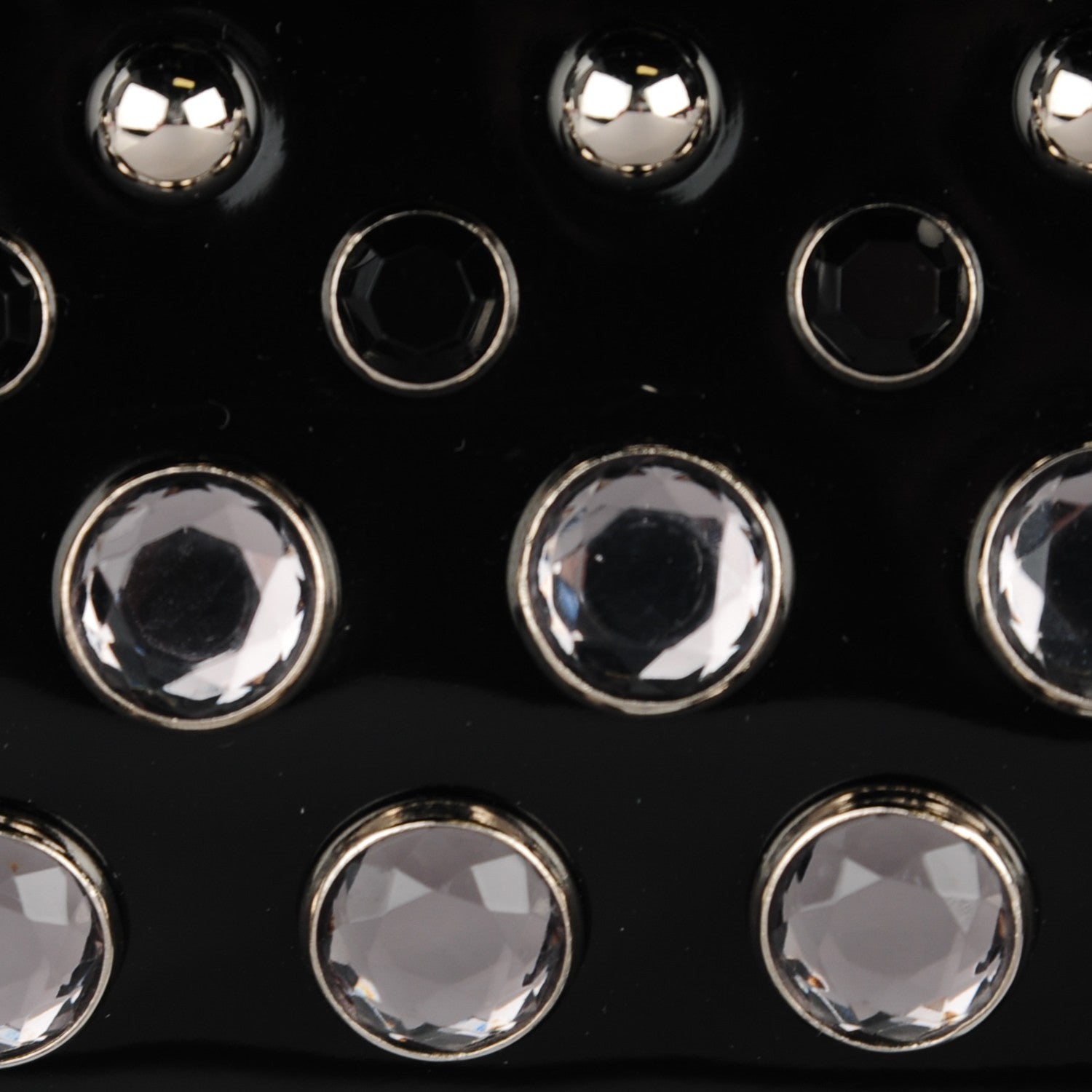 Prada Spazzolato Crystal Studded Tote Nero Black 9 of 9