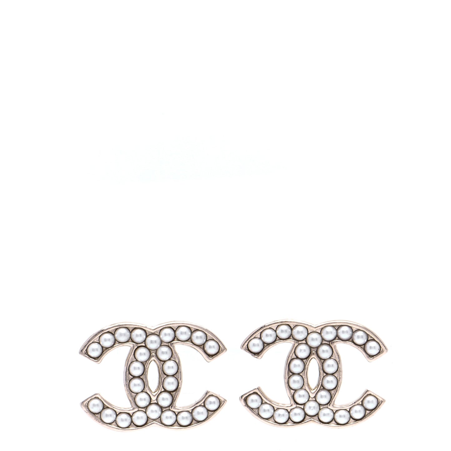 Pearl CC Earrings Gold