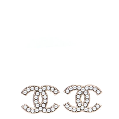 Chanel Pearl CC Earrings Gold 1 of 5