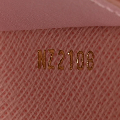 Louis Vuitton Damier Ebene Victorine Wallet Rose Ballerine 7 of 8