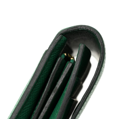 Hermes Epsom Constance Short Wallet Vert Vertigo 8 of 11