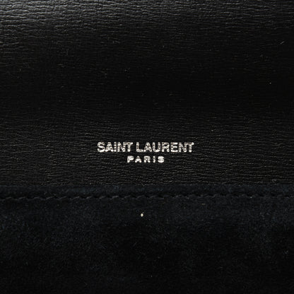 Saint Laurent Smooth Calfskin Suede Medium Bellechasse Black 8 of 14