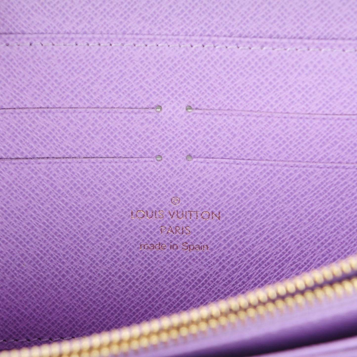 Damier Ebene Illustre Zippy Wallet Violet