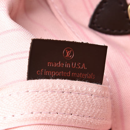 Louis Vuitton Damier Ebene Neo Neverfull MM Rose Ballerine 7 of 13