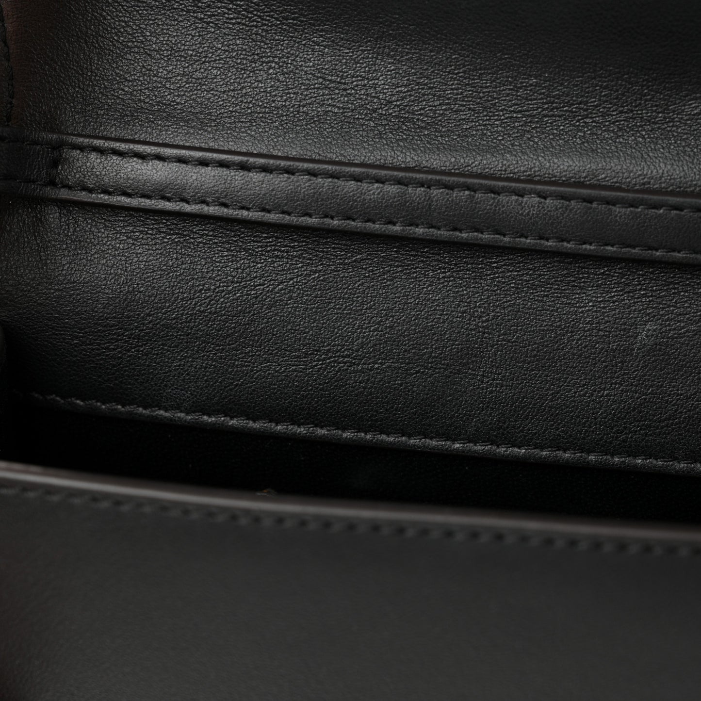 Calfskin Small Nile Bracelet Minaudiere Bag Black