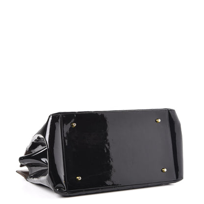 Chanel Patent Grand Shopping Tote GST Black 4 of 10