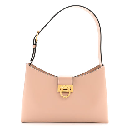 Salvatore Ferragamo Calfskin Trifolio Shoulder Bag Amaretti 1 of 10