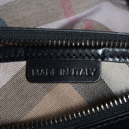 Burberry Canvas Bridle Calfskin Large Lynher Tote Black 11 of 11