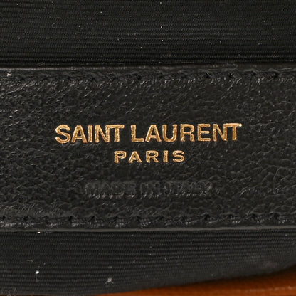 Saint Laurent Lambskin Quilted Small Loulou Puffer Monogram Chain Satchel Dark Honey 6 of 15