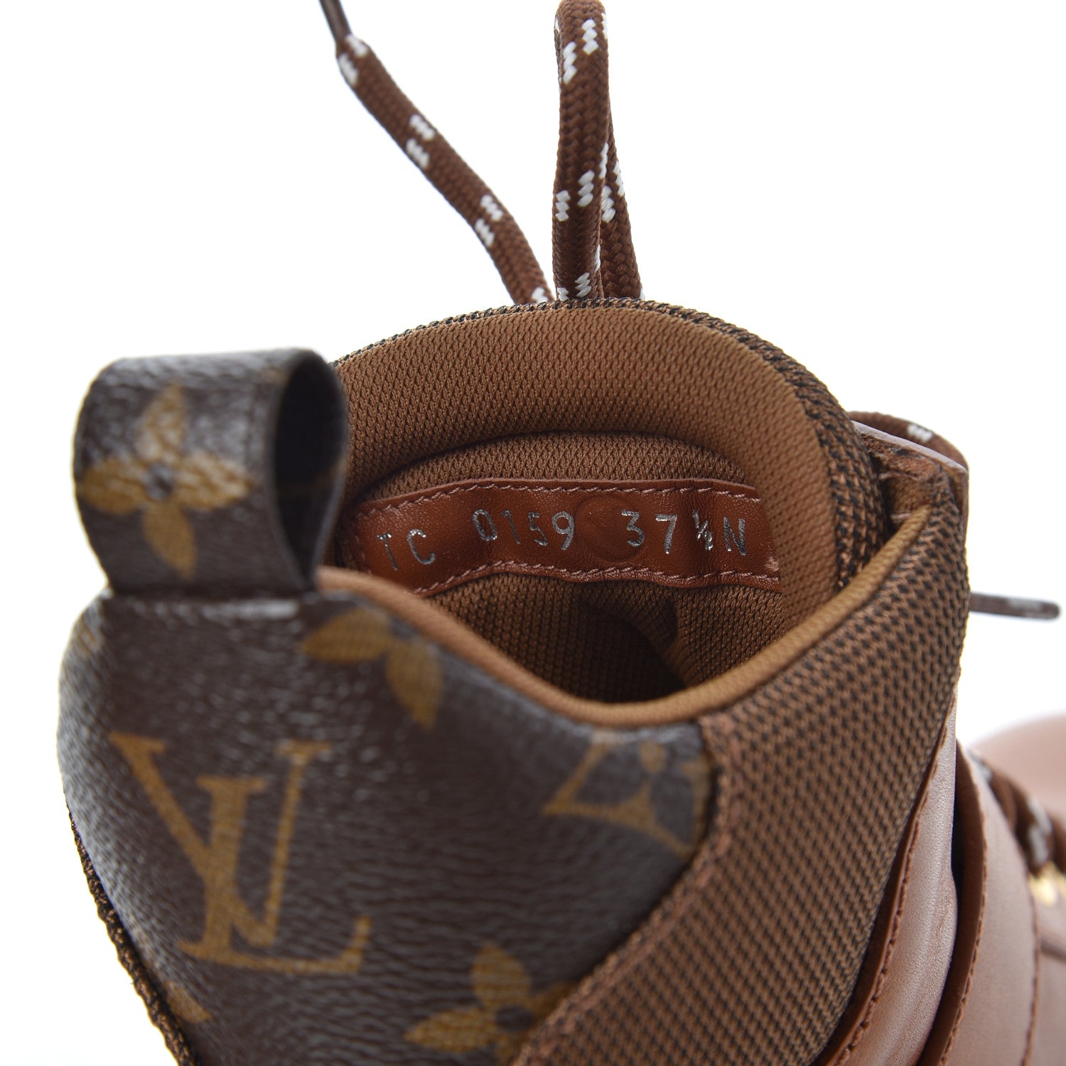 Louis Vuitton Calfskin Territory Ranger Combat Boots 37.5 Cognac 8 of 14