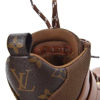 Louis Vuitton Calfskin Territory Ranger Combat Boots 37.5 Cognac 8 of 14