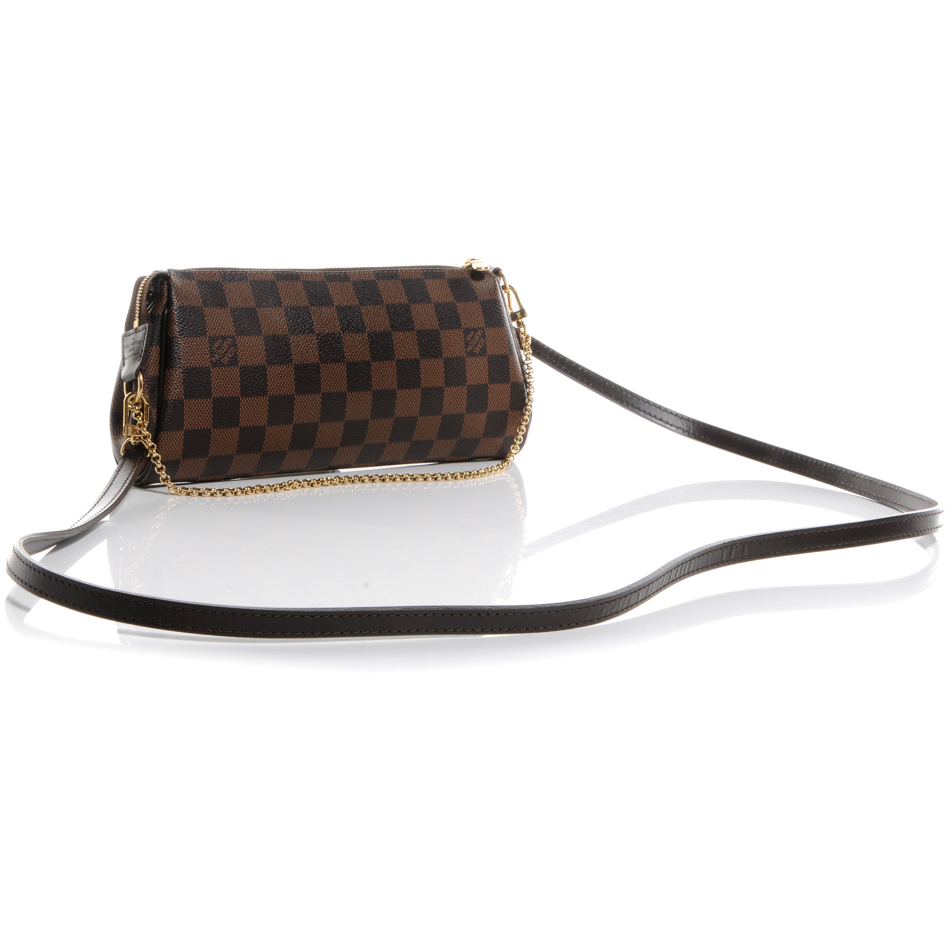 Louis Vuitton Damier Ebene Eva Clutch 3 of 8
