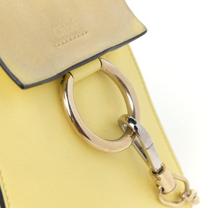 Chloe Suede Calfskin Mini Faye Bracelet Bag Lemonade 10 of 12