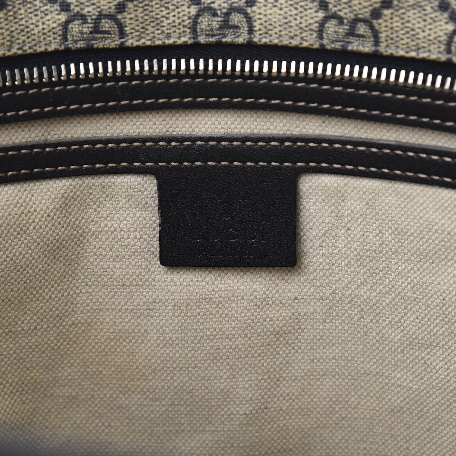 Gucci GG Supreme Monogram Medium Zippered Shopping Tote Dark Brown 7 of 15