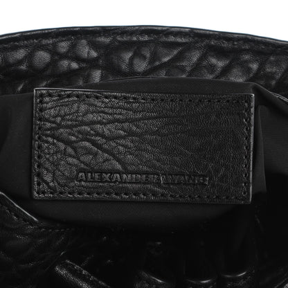 Alexander Wang Pebbled Lambskin Diego Bucket Bag Black w Black Hardware 6 of 8