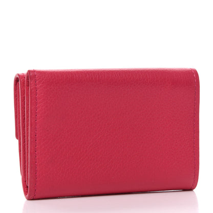 Louis Vuitton Calfskin Lockmini Wallet Hot Pink 3 of 8