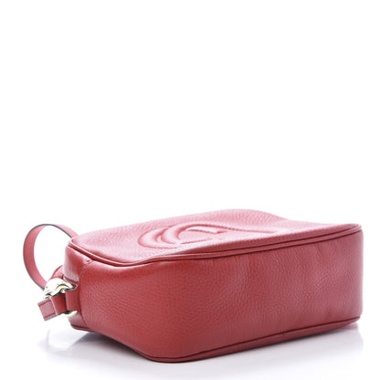 Gucci Pebbled Calfskin Small Soho Disco Bag Tabasco Red 4 of 13