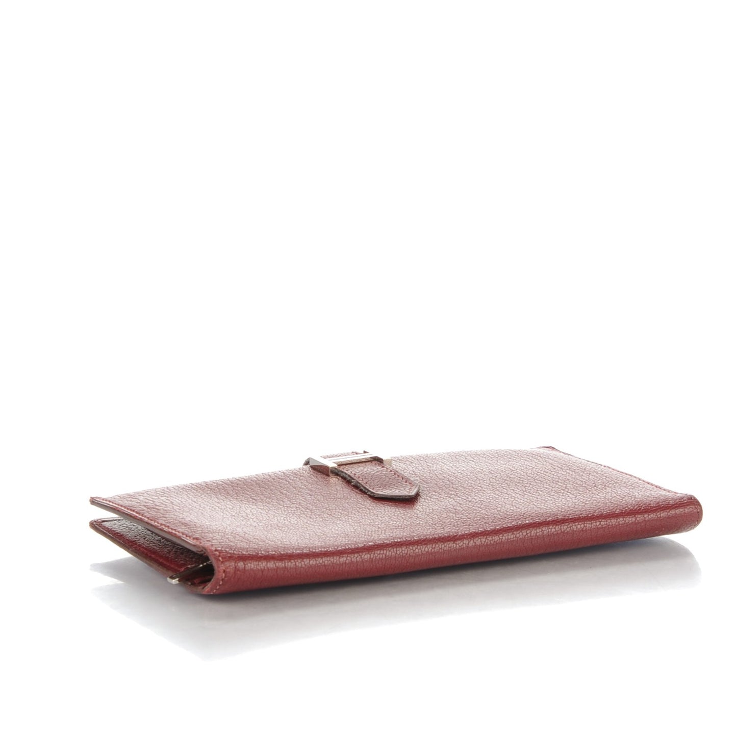 Chevre Mysore Bearn Gusset Wallet Rouge H