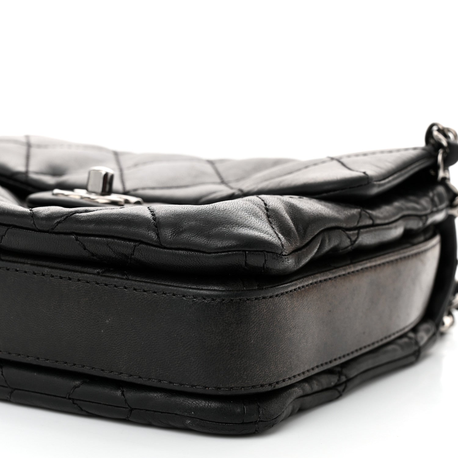 Chanel Lambskin Quilted Mini Chanel 3 Flap Black 10 of 11