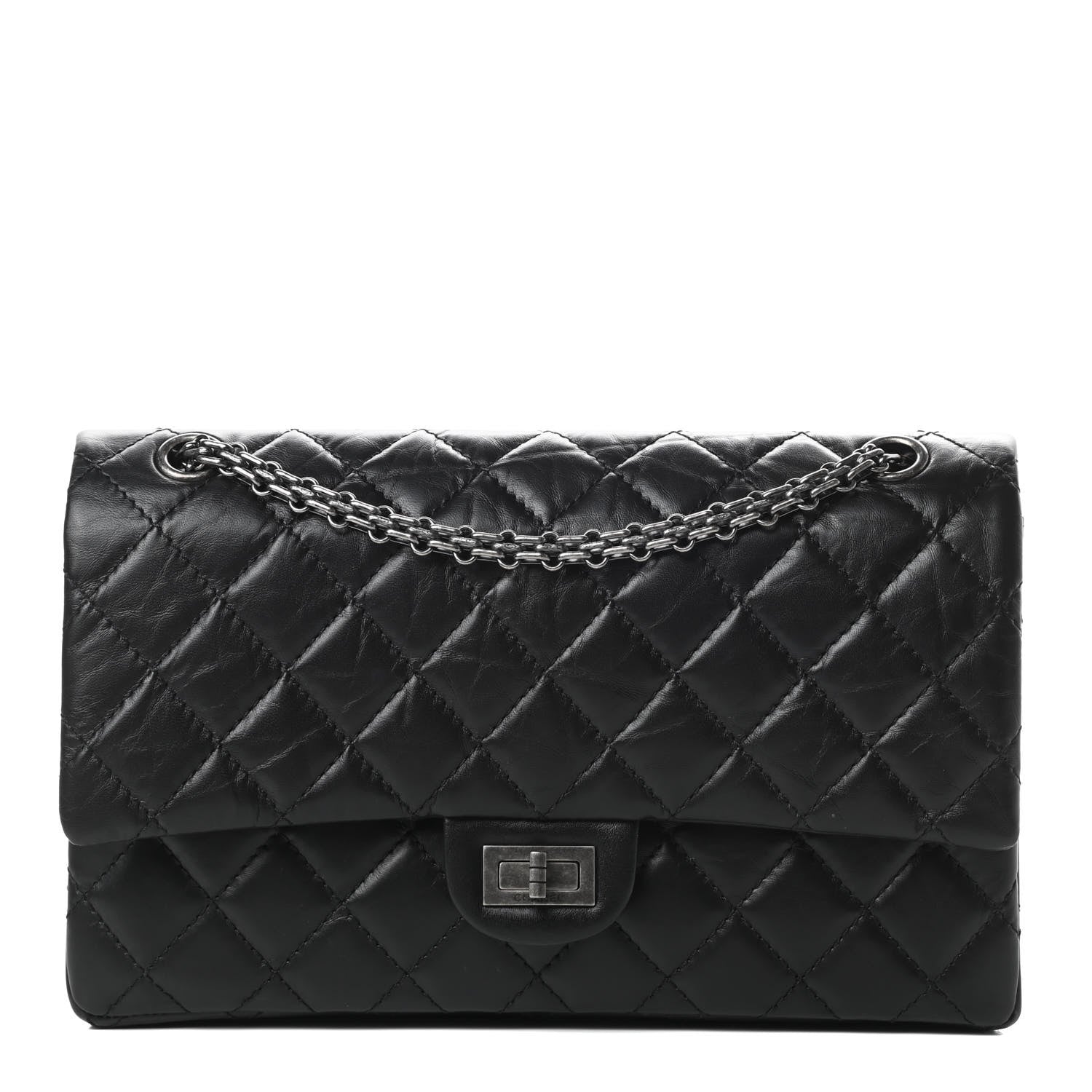 Chanel Aged Calfskin Quilted 2.55 Reissue 226 Black 1 of 13