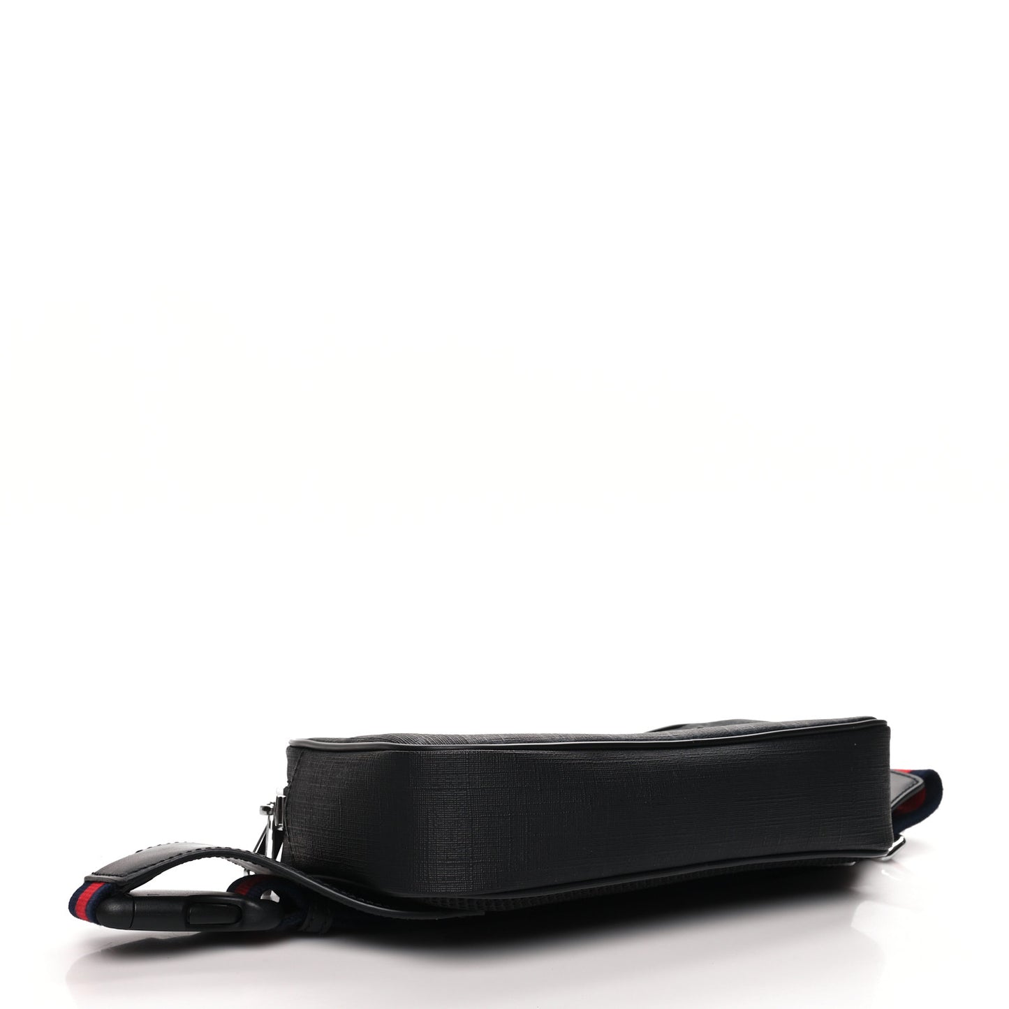 Soft GG Supreme Monogram Web Belt Bag Black Grey