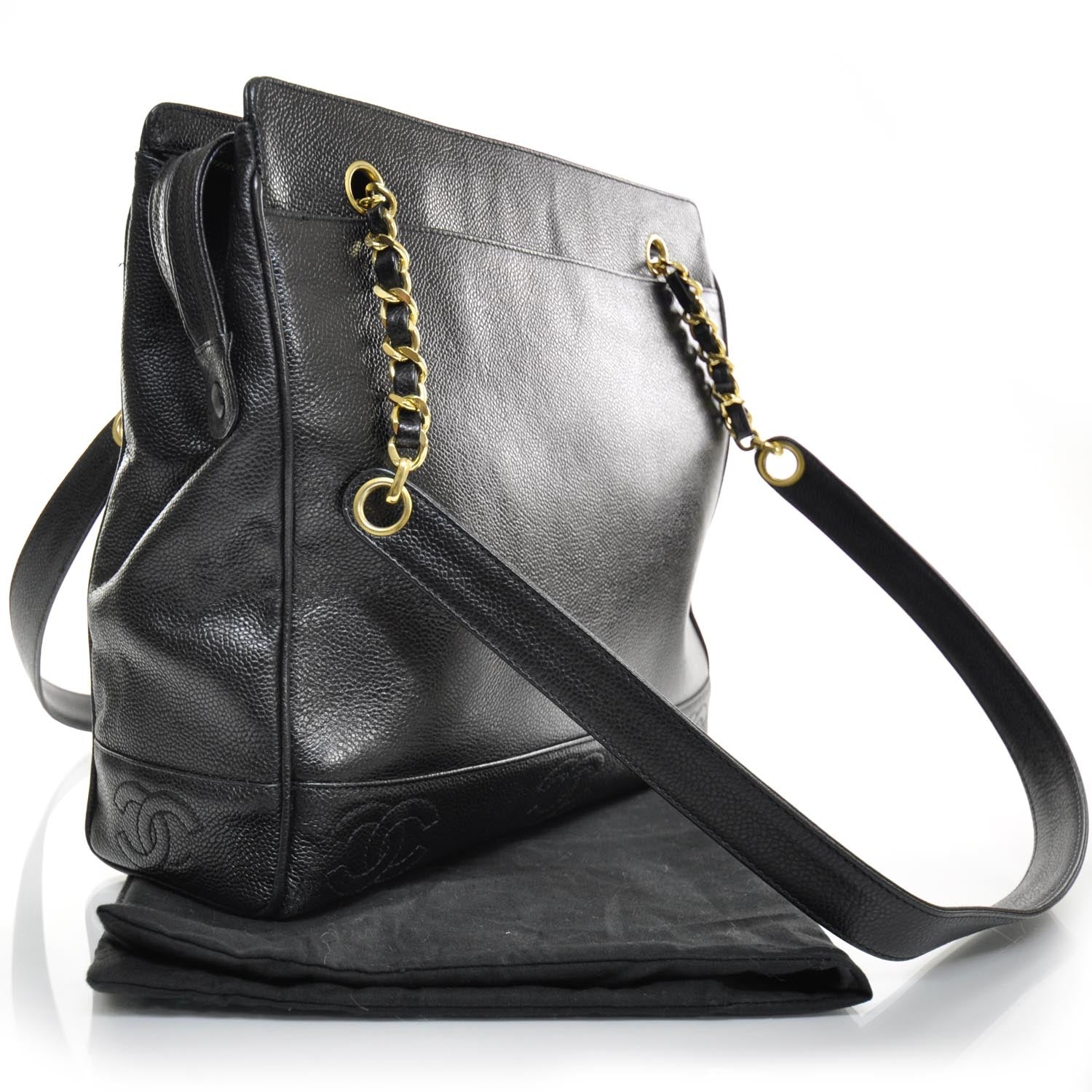 Chanel Caviar Shoulder Bag Black GHW 2 of 10