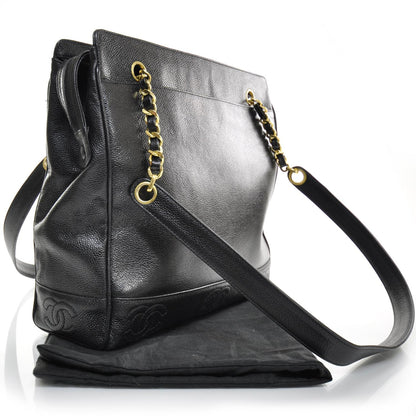 Chanel Caviar Shoulder Bag Black GHW 2 of 10