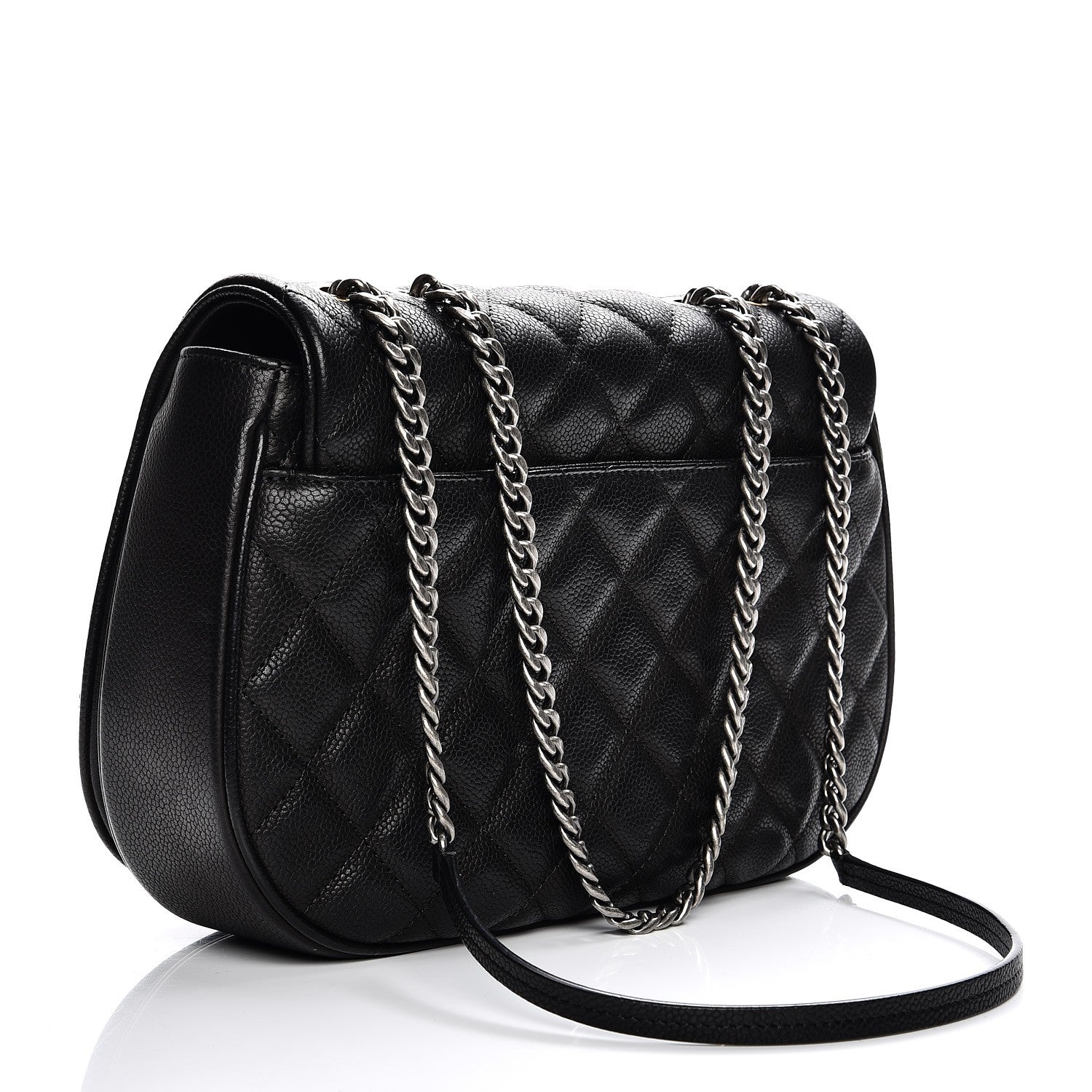 Chanel Caviar Quilted Casual Pocket Messenger Flap Black 3 of 11