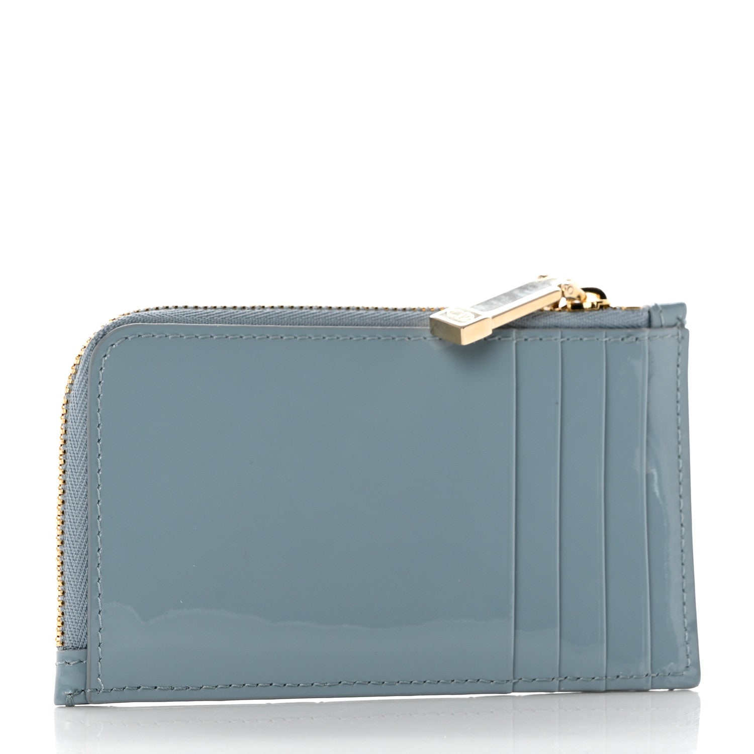 Christian Dior Patent Cannage Lady Dior Card Holder Cloud Blue 3 of 7