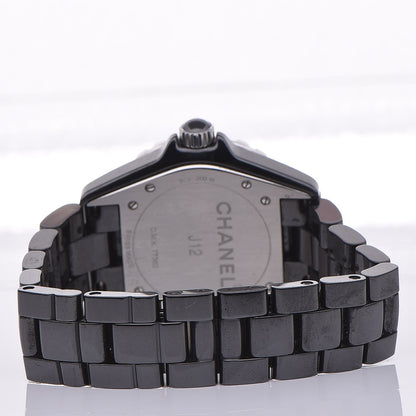 Chanel Stainless Steel Ceramic 38mm J12 Automatic Watch Black 4 of 7