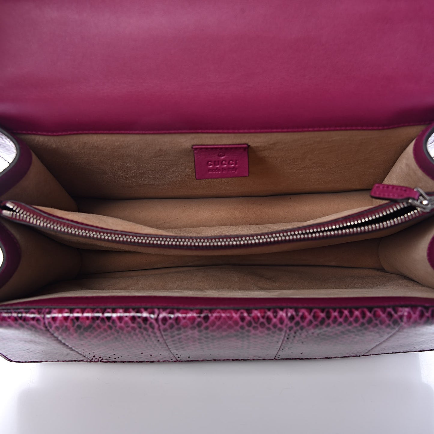 Elaphe Dragon Embroidered Medium Dionysus Shoulder Bag Violet Cyclamen Multicolor